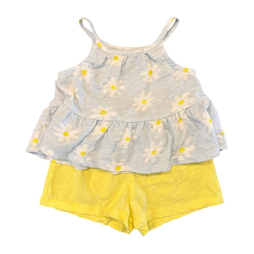 NWOT Tucker + Tate Baby Girl 2-Piece Daisy Outfit Set, 9 Months
